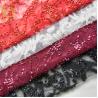 Buy cheap Soft Mesh Beaded Lace Fabric 3D Black Embroidered Lace Fabric 1 Yard from wholesalers