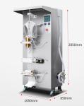 Automatic Liquid Water Juice Milk Sachet Pouch Filling Packing Machine 500ml