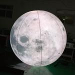 Customized Logo Giant inflatable Balloon Flying Led Light Helium Inflatable Flag