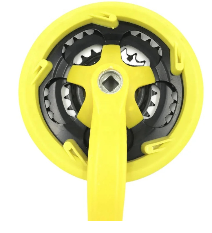 Yellow Color 3 Speed Mtb Crankset Mountain Bike Sprocket 24 34 42 T * 165MM