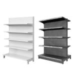 Grocery Store Display Racks / Metal Gondola Shelving For Supermarket Retail