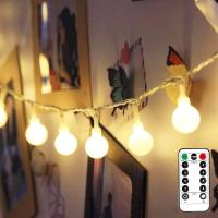 Buy cheap Globe String bulb Lights Battery Operated, 16.4ft 50 LED Small Ball Fairy Lights product