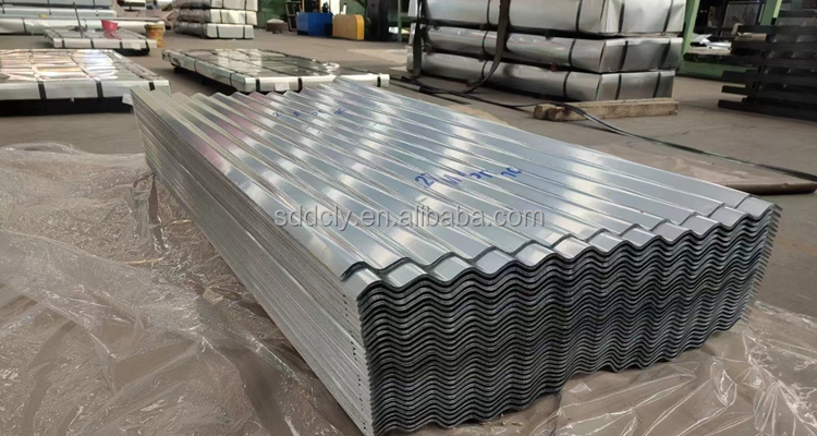 Galvanized GI Coated Sheet Metal Corrugated Panels Steel Roofing Plate