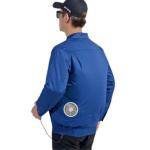 Battery Power Fan Cooled Jacket Worsted Fabric For Women Men Workerwear