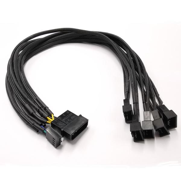 Buy cheap 1male To 5female 4 Pin Fan Extension Cable For Computer Heat Sink from wholesalers
