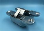 Satin Chrome 3D Concealed Hinges For Solid Wood / Metal Door Left Open