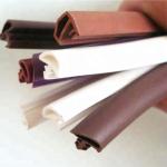 Colored Wooden Door Sound Insulation And Collision Sealing Strips For D Type