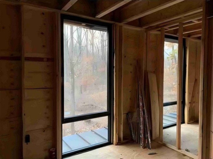 Hanging Heat Insulation Strip Casement Windows With Hinges
