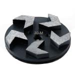Black 6 Inch 220mm Concrete Diamond Grinding Disc For Polishing Metal
