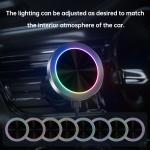 Wireless Iphone Car Charger Aluminium Alloy Stable Magsafe Car Charger Mount