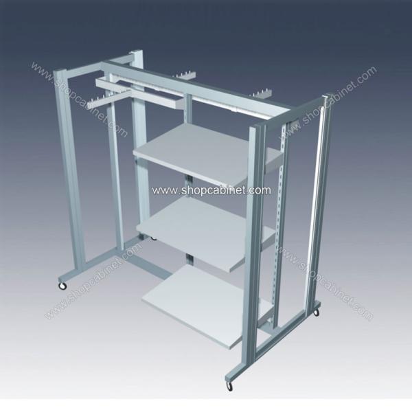 Buy cheap Design hot-sale clothes store wood display shelf from wholesalers