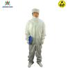 Buy cheap SGS White Blue 0.35kg 10000 Class Cleanroom ESD Smock from wholesalers