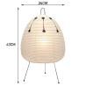 Buy cheap Noguchi Rice Paper Table lights Japanese Paper Lantern Standing Table Lamp Eye-Protection Bedside Lamp（WH-MTB-251) from wholesalers