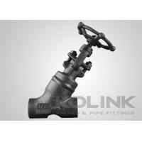 Buy cheap Forged Steel Y Globe Valve Oblique Stop Valve Regular Port Socket Welded product