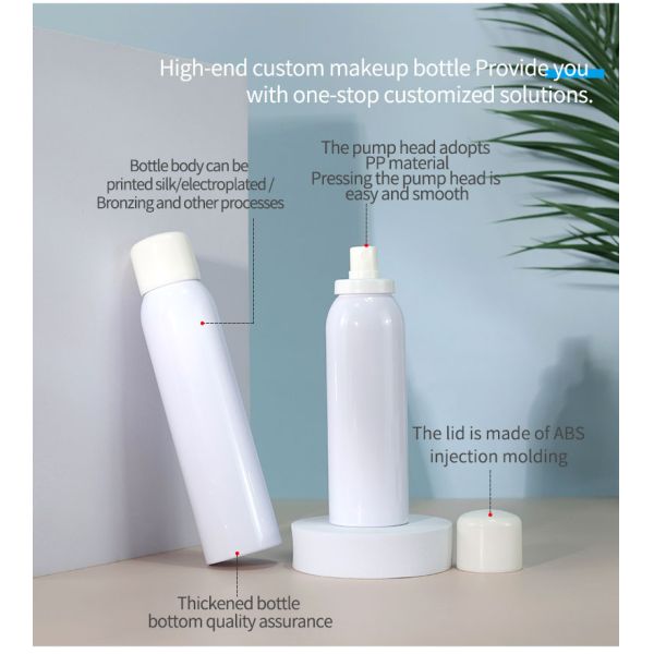 200ml 150ml nEmpty Plastic Pump Bottles Cosmetic Lotion Spray Bottle For Skincare Manufactured