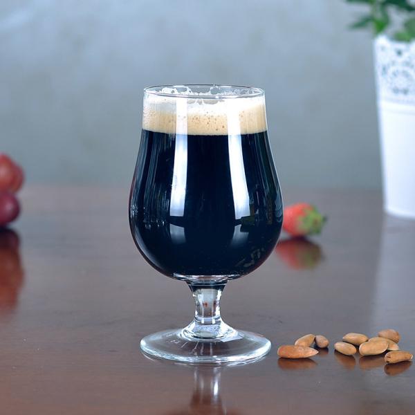Buy cheap 390ml Belgian Ale Glasses , Belgian Beer Glassware With Short Stem from wholesalers