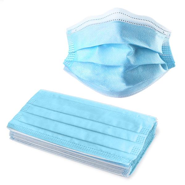 Buy cheap Blue Disposable Medical Mask 25 + 25 + 25gsm Respiratory Protection from wholesalers