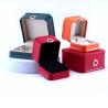 Buy cheap 11*11*5.5cm Customized Color Ring Design PU Leather Jewelry Box for Necklace Bracelet from wholesalers
