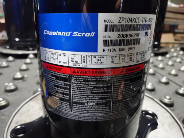 Buy cheap 3HP Low Temperature Copeland Scroll Compressor ZB21KQE-TFD-558 Hermetic Compressor from wholesalers