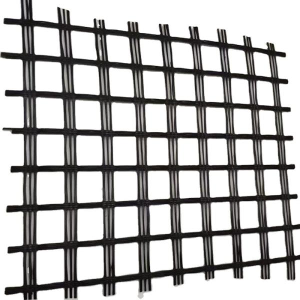 100-200kN High Tensile Fiberglass Geogrid Coated Bitumen Grid for Airport