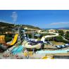 Buy cheap Outdoor Adult Water Slide , Tornado Water Slide Fiberglass Steel Pipe from wholesalers