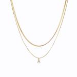Anniversary 18k Gold Necklace Jewelry Custom Gold Initial Letter Necklace