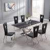 Buy cheap 2m Length Luxury Marble Stainless Steel Square Dining Table OEM ODM from wholesalers