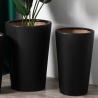 Buy cheap Nordic style black modern home decoration indoor outdoor large garden decoration flower ceramic plant pots from wholesalers