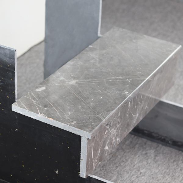 Buy cheap Natural Marble Stair Steps Stone Wall Floor Indoor Modern Design Grey Stair Slab from wholesalers