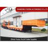 Buy cheap SKD Type Low Base Trailer , Machine Carrying Gooseneck Truck Low Bed Trailer from wholesalers