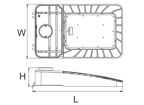 Shoebox Area Decorative Street Lights , Led Highway Lights CE Certification