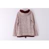 Buy cheap Burgundy Terry Cloth Sweatshirt Womens 53% Cotton 47% Polyester from wholesalers