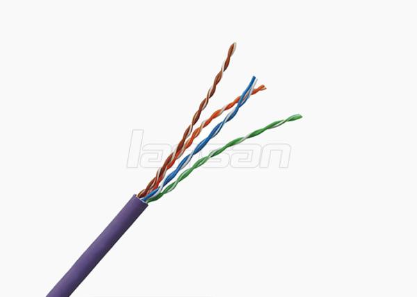 Buy cheap CCA Indoor Unshielded Cat5e Lan Cable 4 Pairs 24AWG 0.5mm CCA For Multi Media from wholesalers