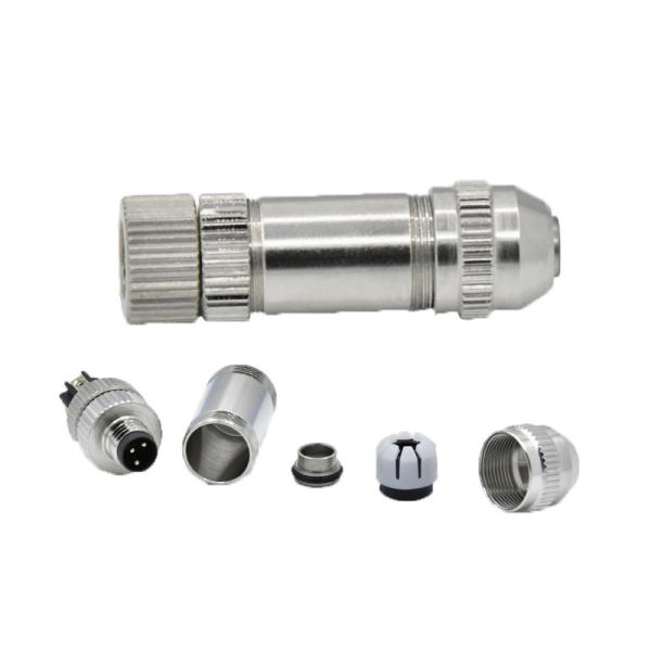 Buy cheap IP67/IP68 Waterproof M8 Cable Connector For Male Female Plug Connection Efficiency from wholesalers