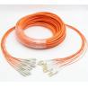 Buy cheap 12 Strand Pre Connectorized Fiber Optic Cable Multimode With 2.0mm Fan Out Pigtails from wholesalers