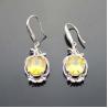 Buy cheap 18k Rose Gold Plated 925 Silver Earrings Created Pink Sapphire Cubic Zirconia (PSJ0416) from wholesalers