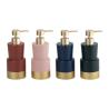 Buy cheap Polyresin Bathroom Countertop Accessories Pink Color With Stepping Toilet Brushes Hand Soap Dispenser Soap Dish For Shower from wholesalers