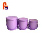 Customized Round Shape With Handle Cardboard Gift Boxes
