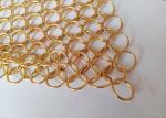 2.0x20mm Chainmail Wire Mesh Drapery Stainless Steel For Space Division Curtain