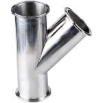 Quick Install Stainless Steel 304 316 Sanitary Clamped Lateral Tee 45 Degree Y