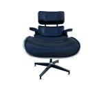 Vintage Aviator Mid Century Eames Leather Lounge Recliner Chair And Ottoman