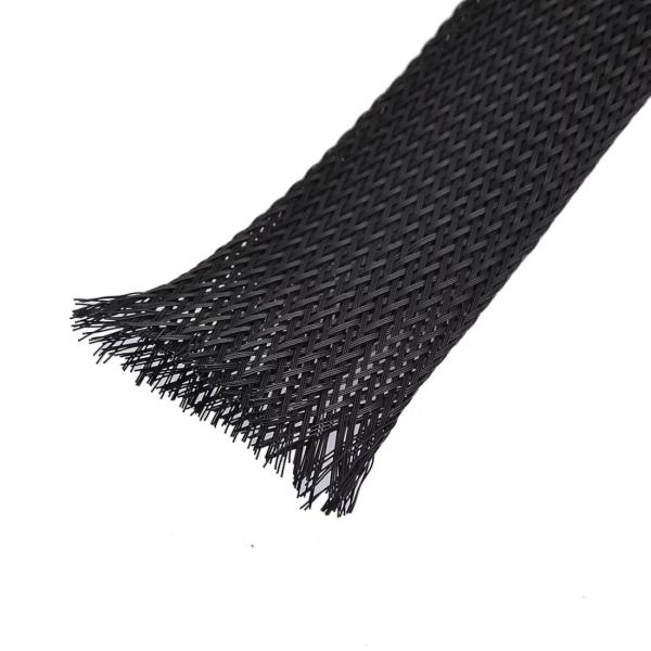 Buy cheap Flame Retardant PET Expandable Braided Sleeving Wear Resistance from wholesalers