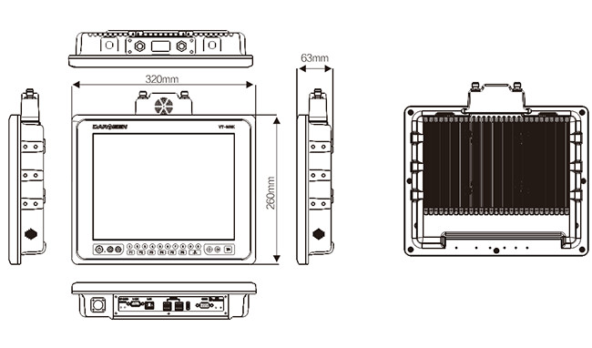 IP65 Vehicle Mounted Computer