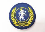 Fashionable Clear Iron On Embroidered Patches 3.25" Tall High Fastness