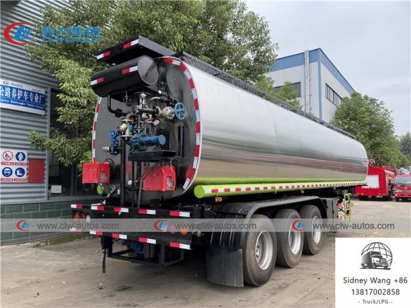 Buy cheap CCC 3 Axle 50000L Stainless Steel Tanker Semi Trailer For Asphalt Delivery from wholesalers