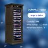 Buy cheap Wood Frame Drinks Refrigerator Freestanding Kitchen Wine Cooler Cabinet from wholesalers