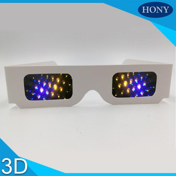 Buy cheap Most Popular 3d Firework Glasses Clear 13500 Diffraction Effect Pet Materials from wholesalers