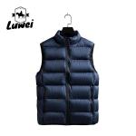 Cotton Cold Weather Vest Zipper Utility Oversized Slim Fit Outerwear