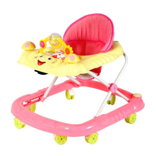Buy cheap Red Plastic Adjustable Baby Walker 6 Wheel Kids Walker With Musical for Girls from wholesalers