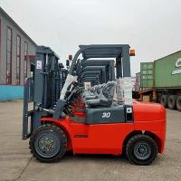 Buy cheap 3T Diesel Powered Forklift ISUZU C240 Diesel Forklift 3 Ton Full Free Lift Mast product